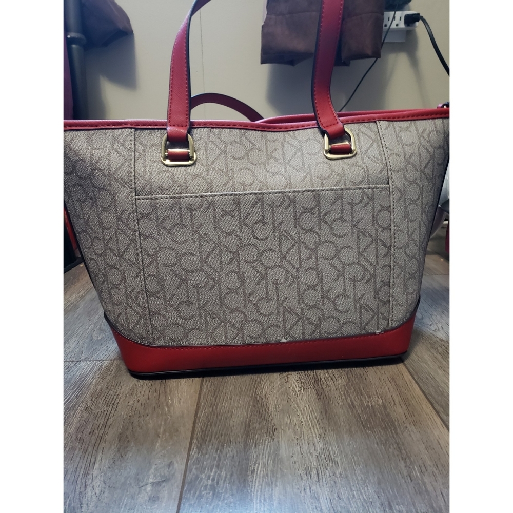 Calvin Klein Janae Monogram Tote Bag